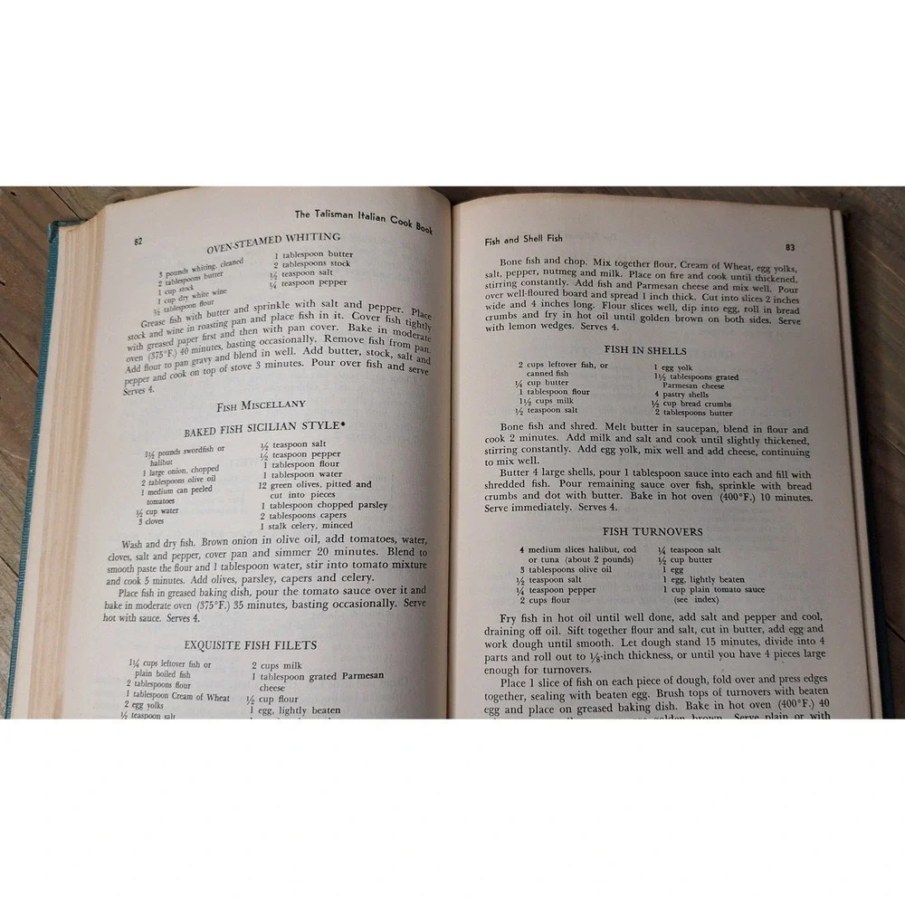 1950 The Talisman Italian Cook Book Ada Boni Ronzoni Special Edition Hardcover